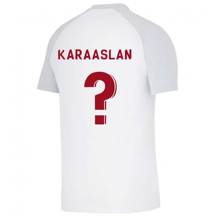 Kandiny Bambino Maglia Ahmet Kerem Karaaslan #0 Bianco Kit Gara Away 2023/24 Maglietta