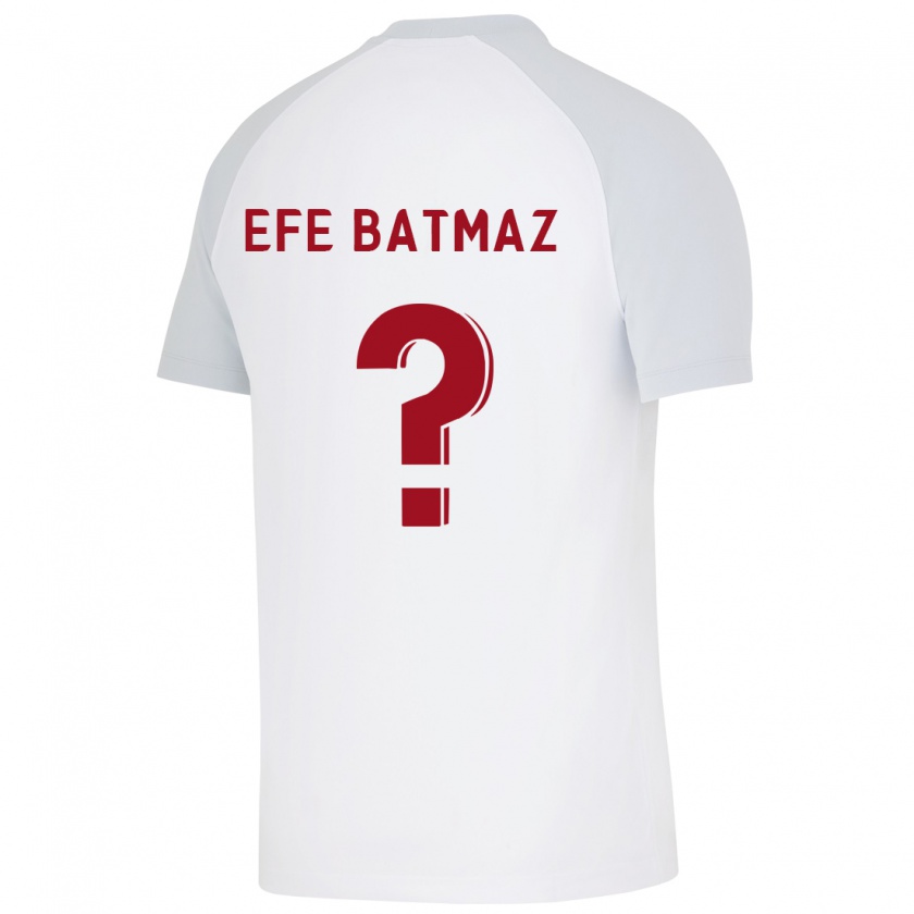 Kandiny Bambino Maglia Mert Efe Batmaz #0 Bianco Kit Gara Away 2023/24 Maglietta