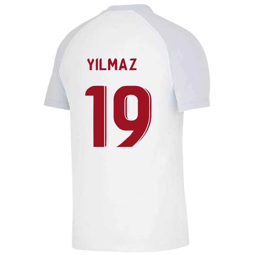 Kandiny Bambino Maglia Zehra Yılmaz #19 Bianco Kit Gara Away 2023/24 Maglietta