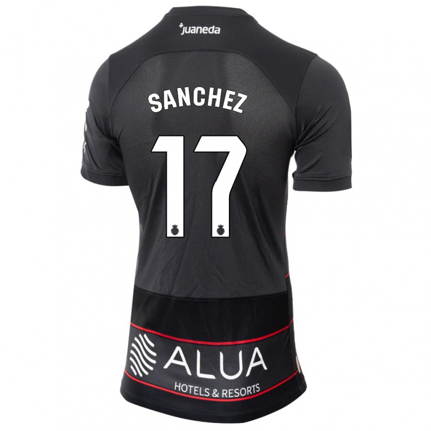 Kandiny Bambino Maglia Avelino Sánchez #17 Nero Kit Gara Away 2023/24 Maglietta