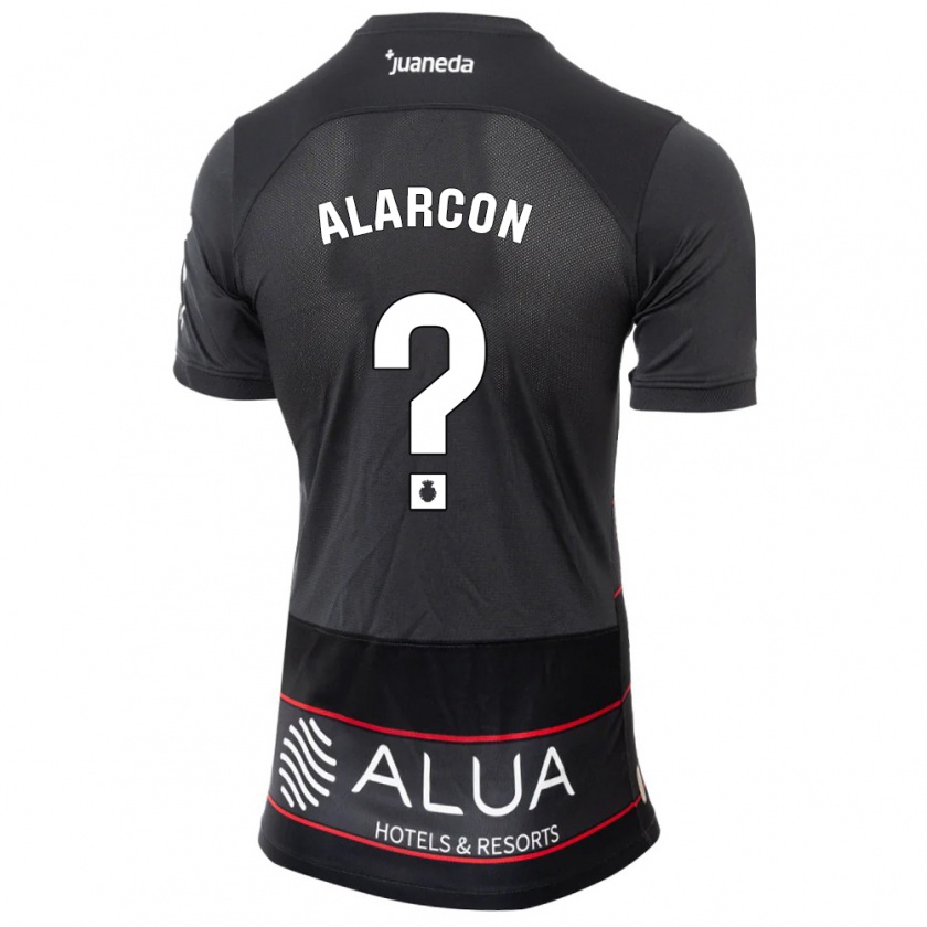 Kandiny Bambino Maglia Raúl Alarcón #0 Nero Kit Gara Away 2023/24 Maglietta