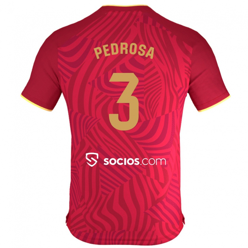 Kandiny Kinderen Adrià Pedrosa #3 Rood Uitshirt Uittenue 2023/24 T-Shirt België