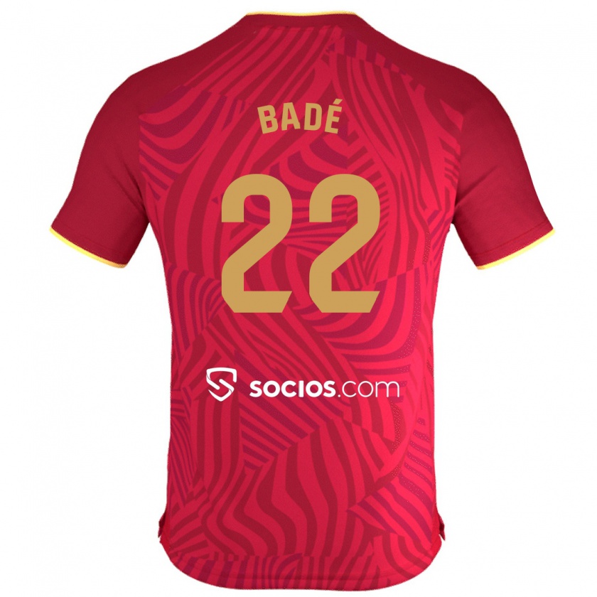 Kandiny Niño Camiseta Loïc Badé #22 Rojo 2ª Equipación 2023/24 La Camisa México