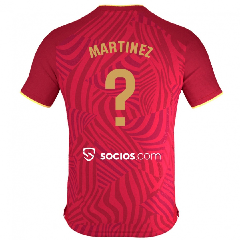 Kandiny Bambino Maglia Mario Martínez #0 Rosso Kit Gara Away 2023/24 Maglietta