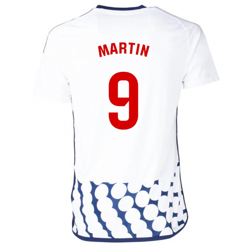 Kandiny Bambino Maglia Carlos Martín #9 Bianco Kit Gara Away 2023/24 Maglietta