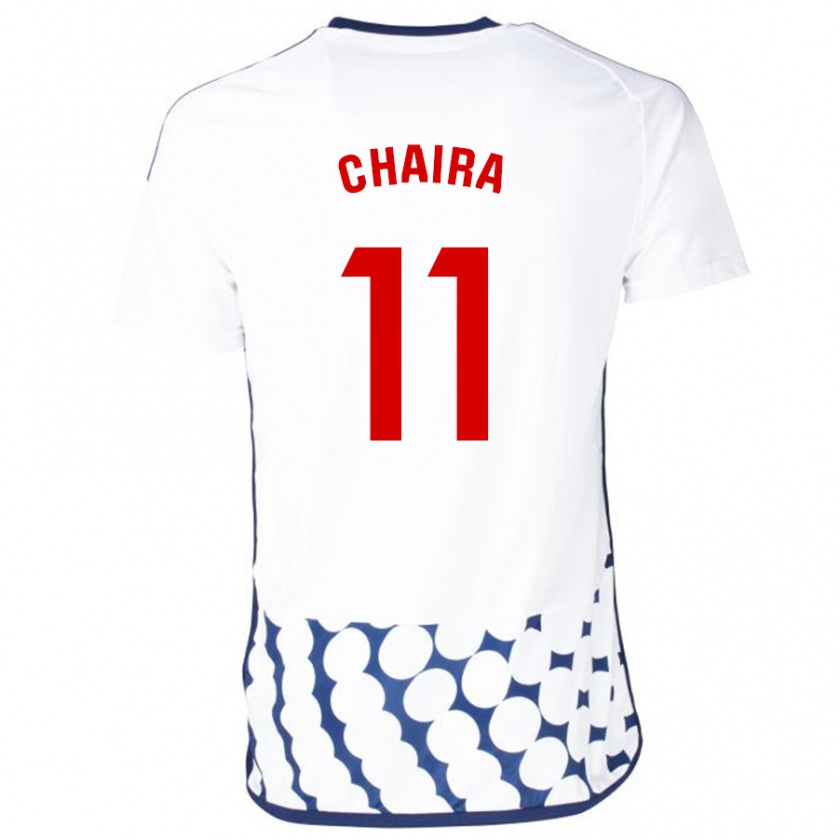 Kandiny Bambino Maglia Ilyas Chaira #11 Bianco Kit Gara Away 2023/24 Maglietta