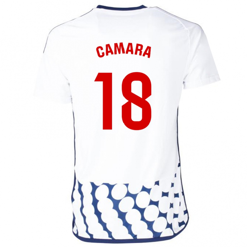 Kandiny Bambino Maglia Aaron Cámara #18 Bianco Kit Gara Away 2023/24 Maglietta