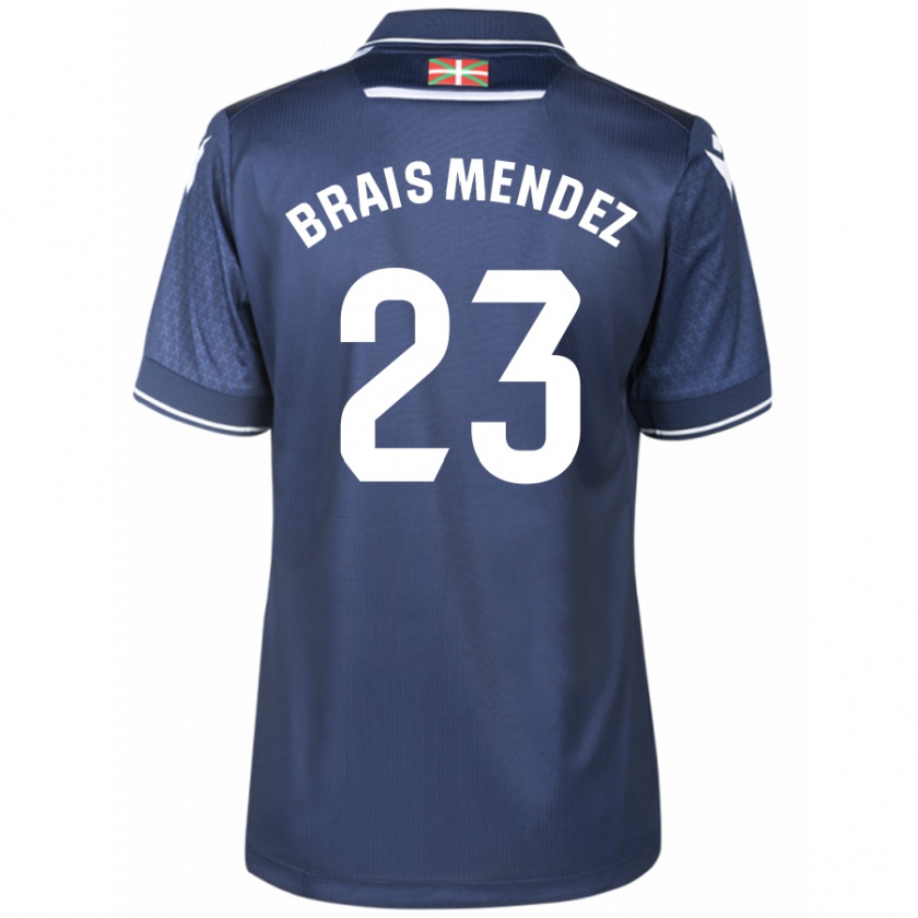 Kandiny Kinderen Brais Méndez #23 Marine Uitshirt Uittenue 2023/24 T-Shirt België