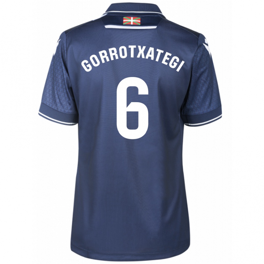 Kandiny Kinder Jon Gorrotxategi #6 Marine Auswärtstrikot Trikot 2023/24 T-Shirt Österreich