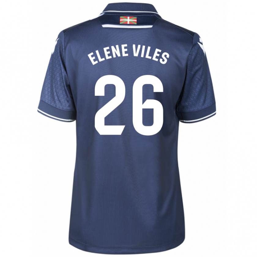 Kandiny Kinderen Elene Viles Odriozola #26 Marine Uitshirt Uittenue 2023/24 T-Shirt België