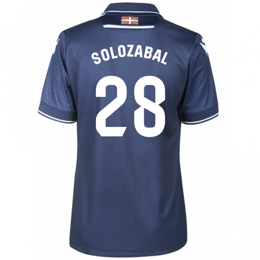 Kandiny Kinder Malen Solozabal Ibarra #28 Marine Auswärtstrikot Trikot 2023/24 T-Shirt Österreich