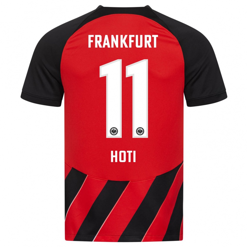 Kandiny Herren Leart Hoti #11 Rot Schwarz Heimtrikot Trikot 2023/24 T-Shirt Österreich