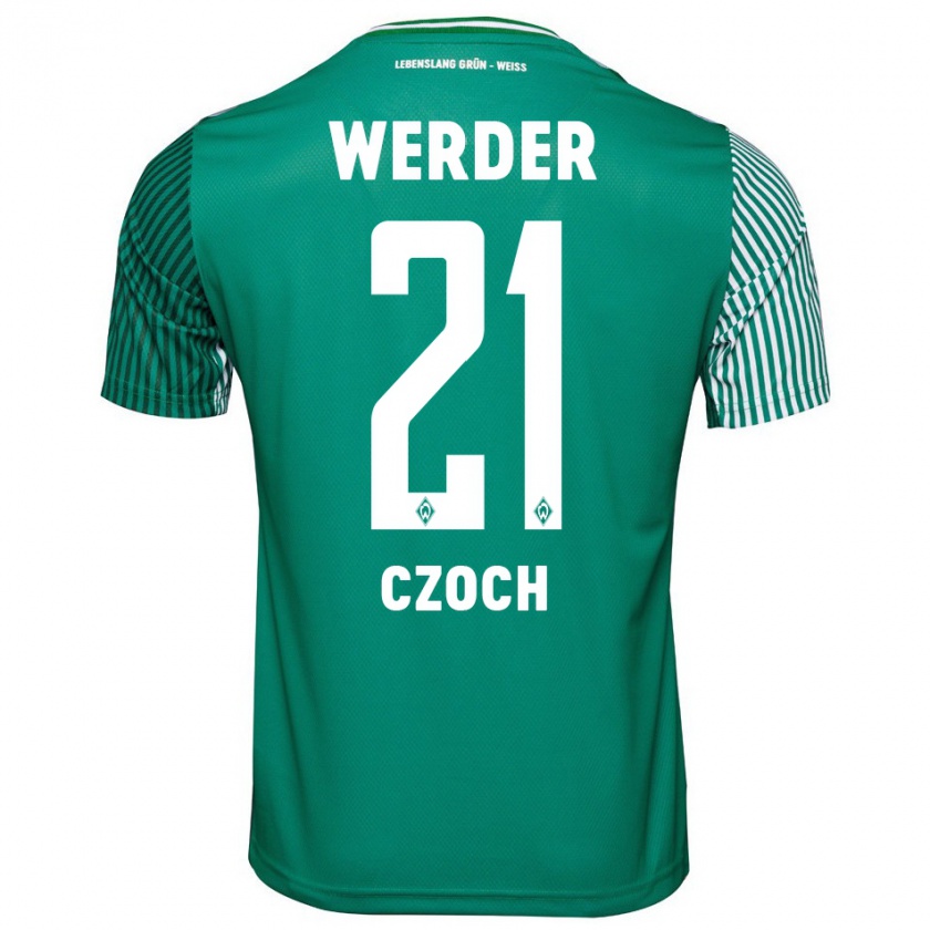 Kandiny Uomo Maglia Mike Czoch #21 Verde Kit Gara Home 2023/24 Maglietta