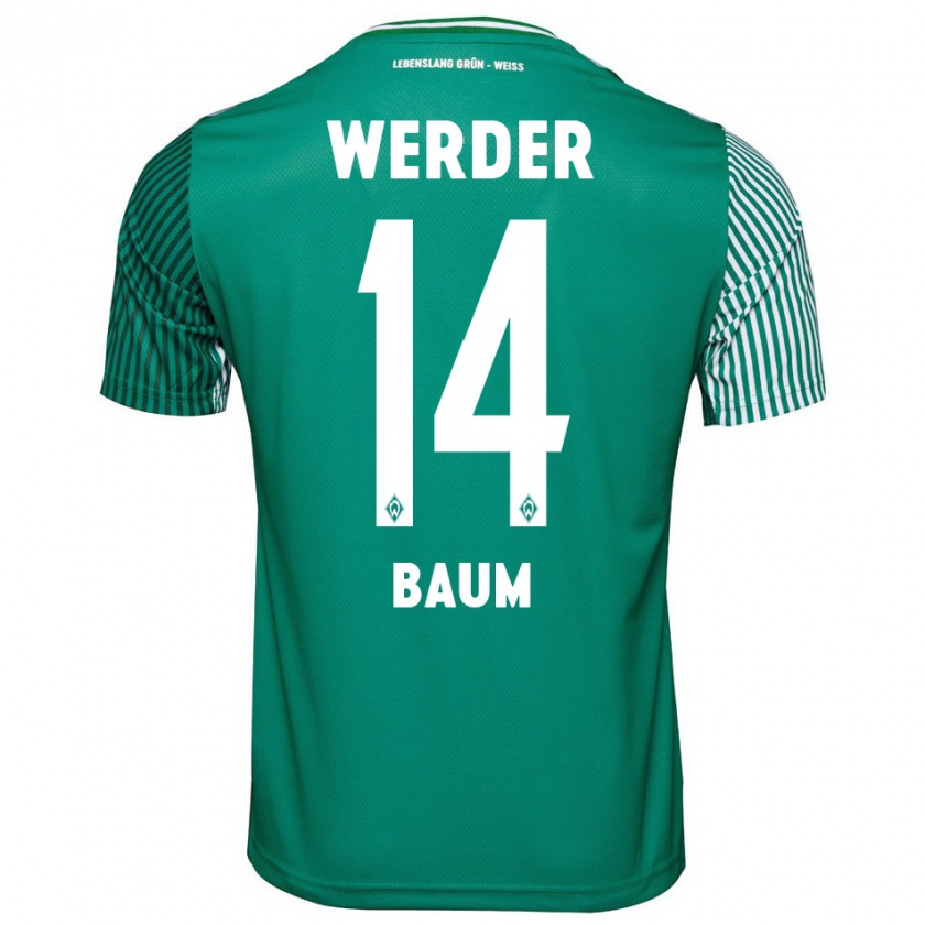 Kandiny Uomo Maglia Lennart Baum #14 Verde Kit Gara Home 2023/24 Maglietta