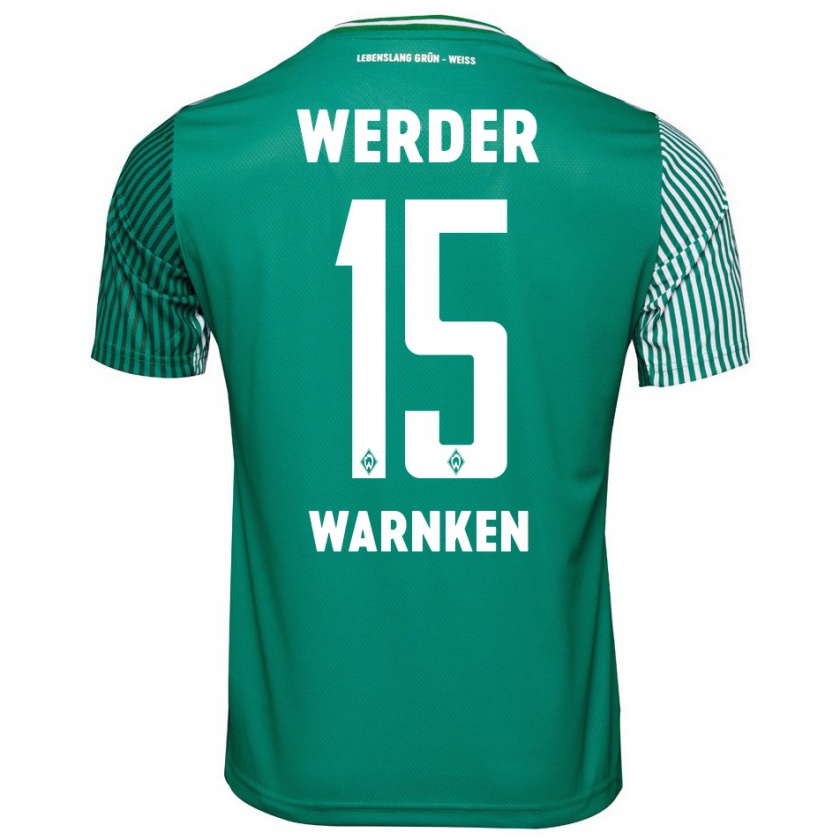 Kandiny Herren Jannes Warnken #15 Grün Heimtrikot Trikot 2023/24 T-Shirt Österreich