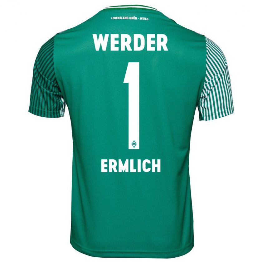 Kandiny Uomo Maglia Kjell Ermlich #1 Verde Kit Gara Home 2023/24 Maglietta