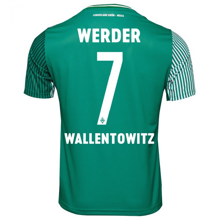 Kandiny Uomo Maglia Mika Wallentowitz #7 Verde Kit Gara Home 2023/24 Maglietta