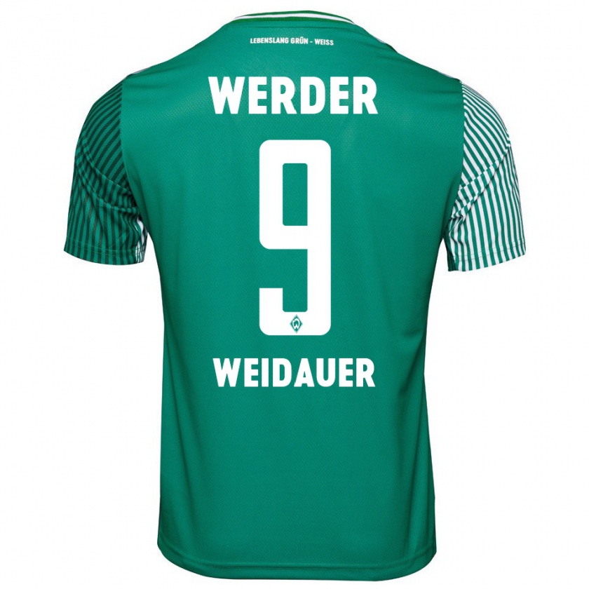 Kandiny Uomo Maglia Sophie Weidauer #9 Verde Kit Gara Home 2023/24 Maglietta