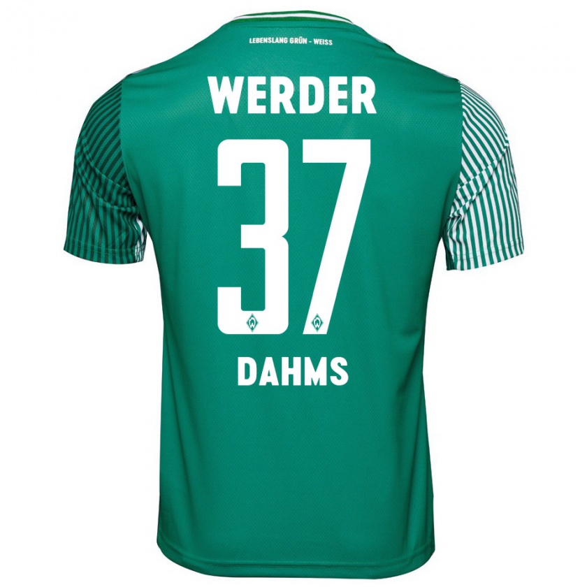 Kandiny Uomo Maglia Lena Dahms #37 Verde Kit Gara Home 2023/24 Maglietta