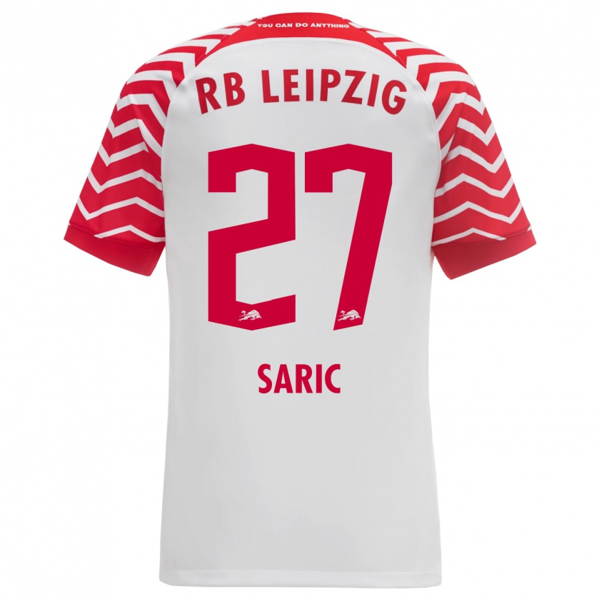 Kandiny Herren Lucio Saric #27 Weiß Heimtrikot Trikot 2023/24 T-Shirt Österreich