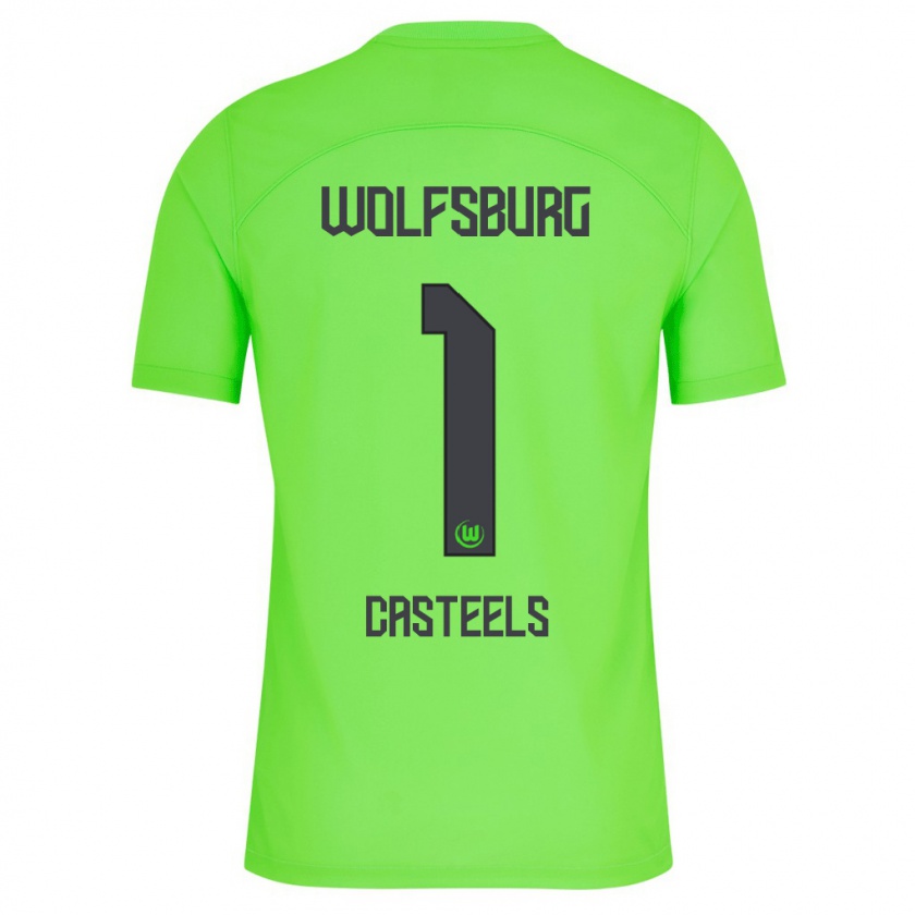 Kandiny Uomo Maglia Koen Casteels #1 Verde Kit Gara Home 2023/24 Maglietta