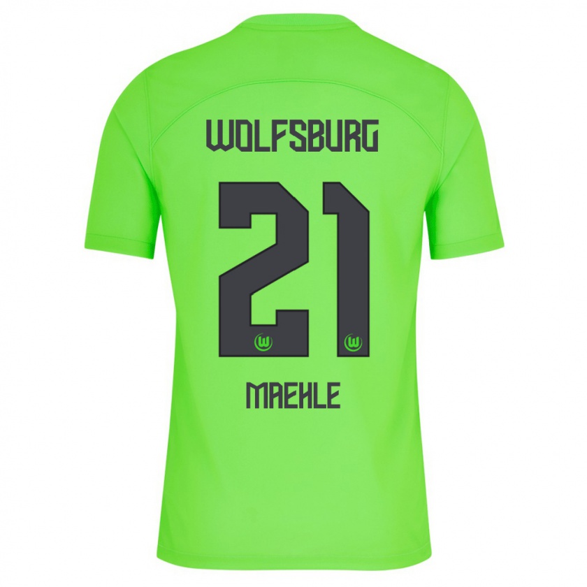 Kandiny Uomo Maglia Joakim Maehle #21 Verde Kit Gara Home 2023/24 Maglietta