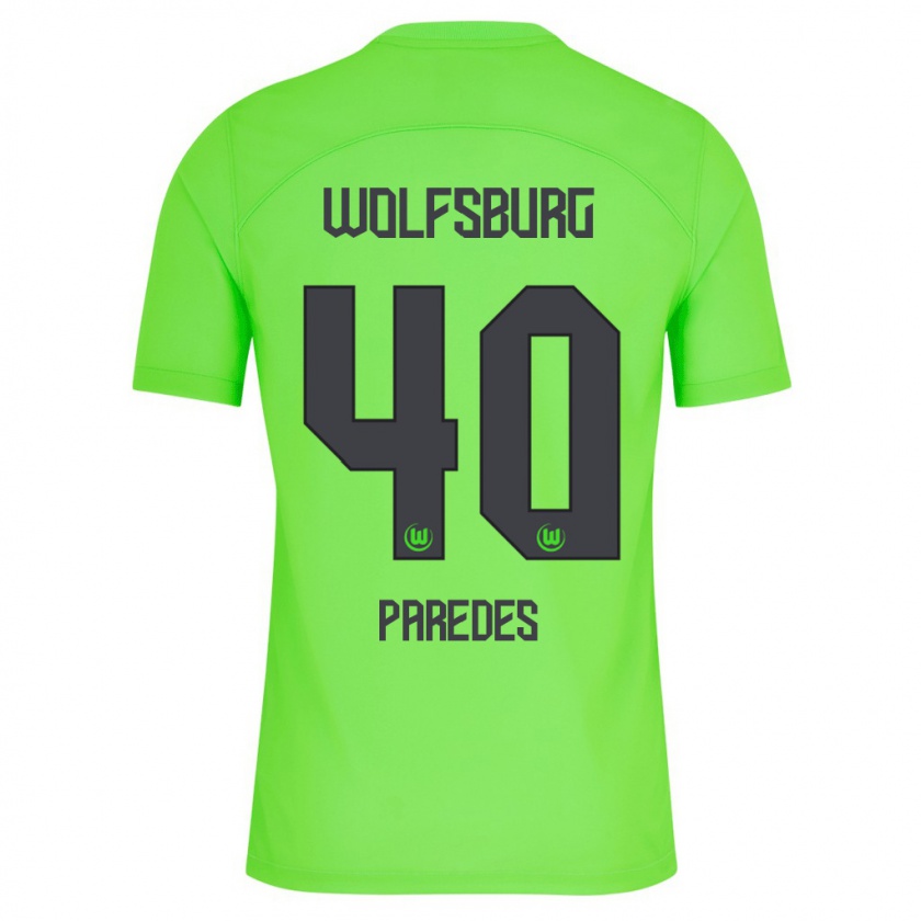 Kandiny Uomo Maglia Kevin Paredes #40 Verde Kit Gara Home 2023/24 Maglietta