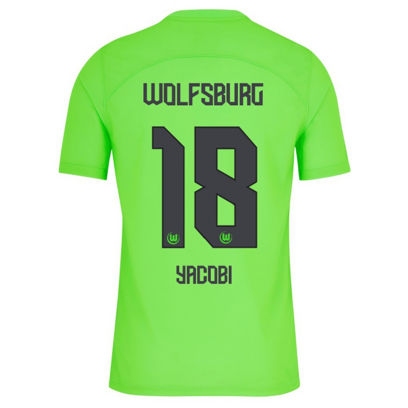 Kandiny Uomo Maglia Nilas Yacobi #18 Verde Kit Gara Home 2023/24 Maglietta