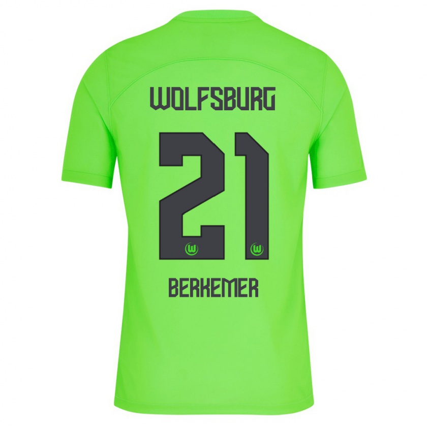 Kandiny Uomo Maglia Melvin Berkemer #21 Verde Kit Gara Home 2023/24 Maglietta