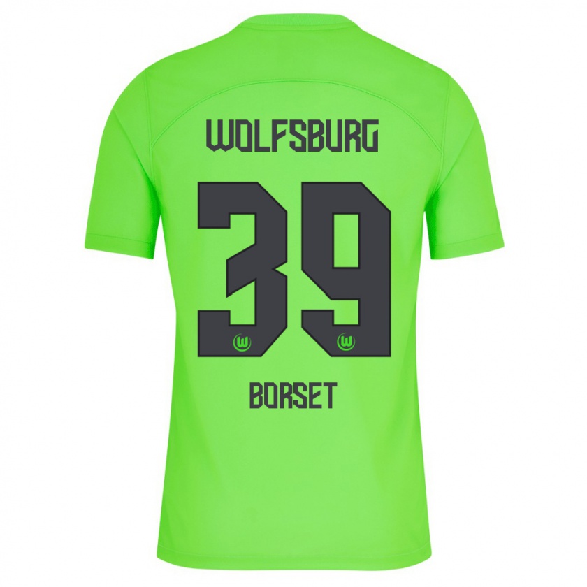 Kandiny Uomo Maglia Anders Rønne Børset #39 Verde Kit Gara Home 2023/24 Maglietta