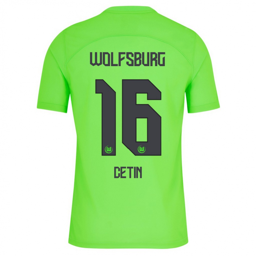 Kandiny Uomo Maglia Serkan Cetin #16 Verde Kit Gara Home 2023/24 Maglietta