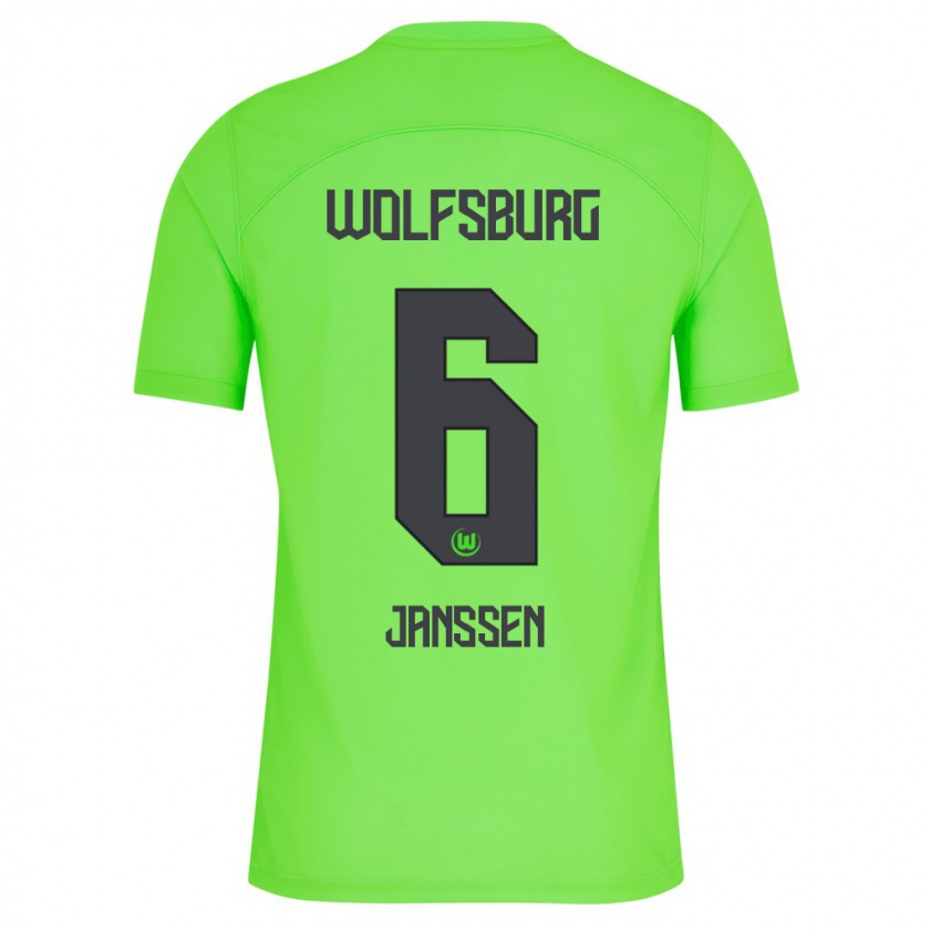 Kandiny Uomo Maglia Dominique Janssen #6 Verde Kit Gara Home 2023/24 Maglietta