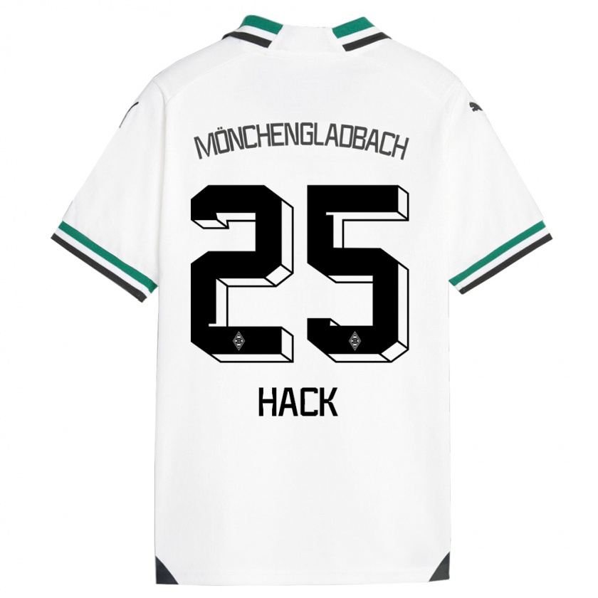 Kandiny Uomo Maglia Robin Hack #25 Bianco Verde Kit Gara Home 2023/24 Maglietta