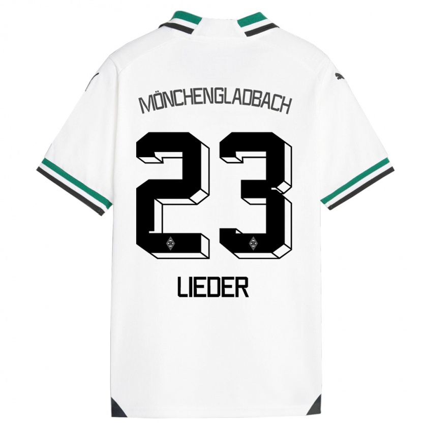 Kandiny Herren Michel Lieder #23 Weiß Grün Heimtrikot Trikot 2023/24 T-Shirt Österreich