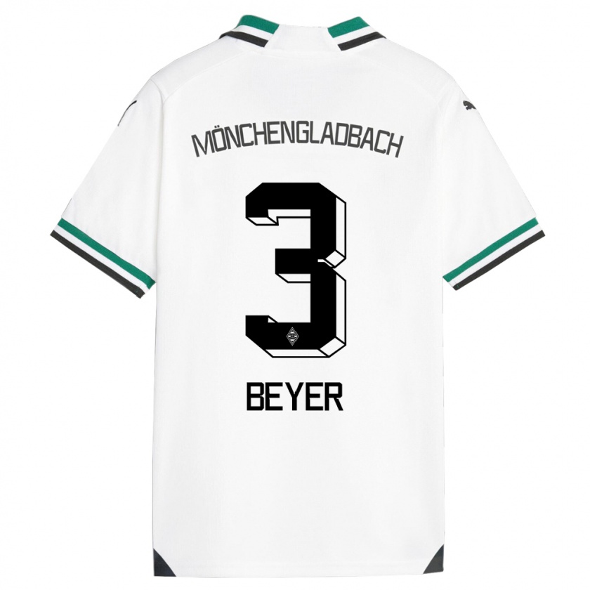 Kandiny Heren Pia Beyer #3 Wit Groen Thuisshirt Thuistenue 2023/24 T-Shirt België