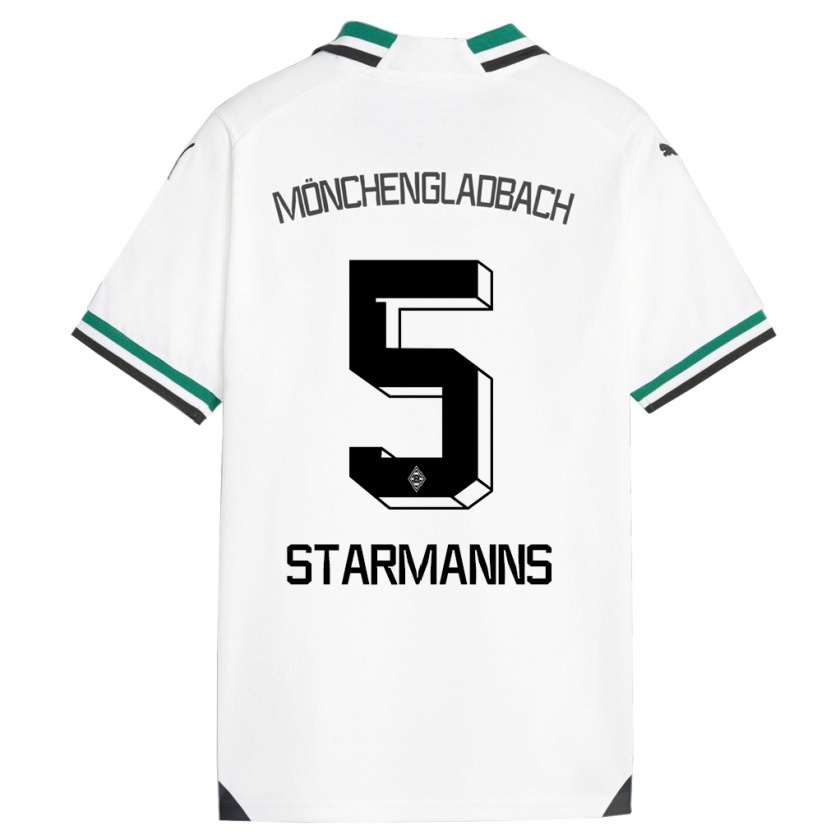 Kandiny Uomo Maglia Sandra Starmanns #5 Bianco Verde Kit Gara Home 2023/24 Maglietta