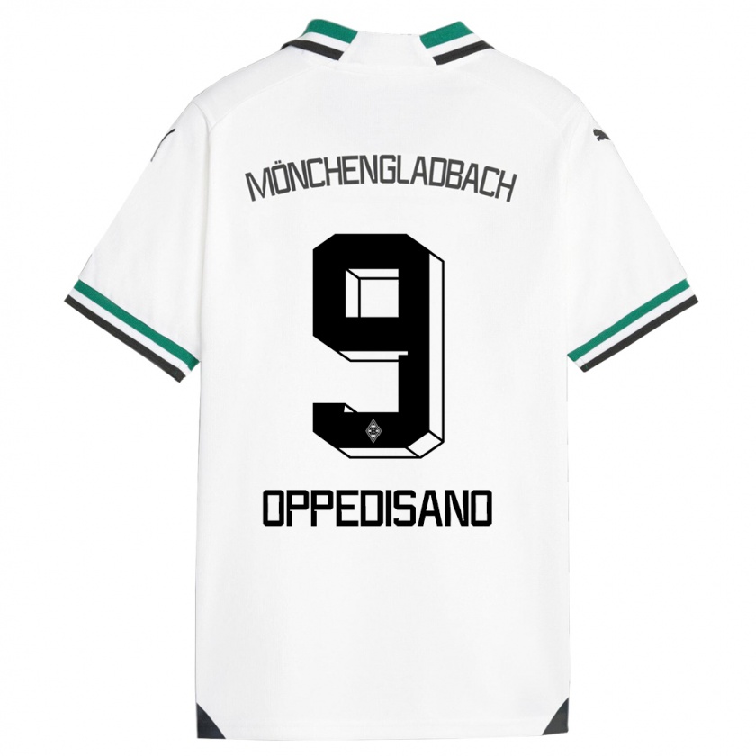 Kandiny Uomo Maglia Valentina Oppedisano #9 Bianco Verde Kit Gara Home 2023/24 Maglietta