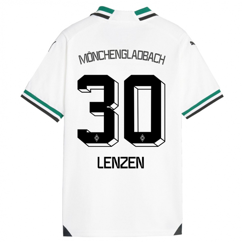 Kandiny Uomo Maglia Hannah Lenzen #30 Bianco Verde Kit Gara Home 2023/24 Maglietta