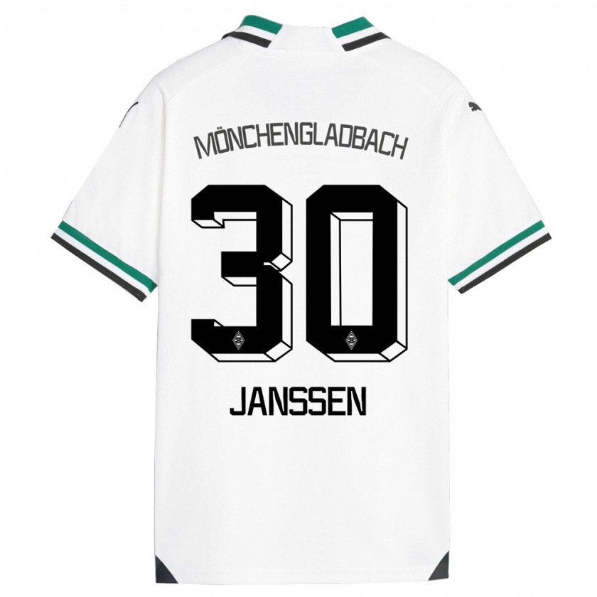 Kandiny Heren Annalena Janssen #30 Wit Groen Thuisshirt Thuistenue 2023/24 T-Shirt België