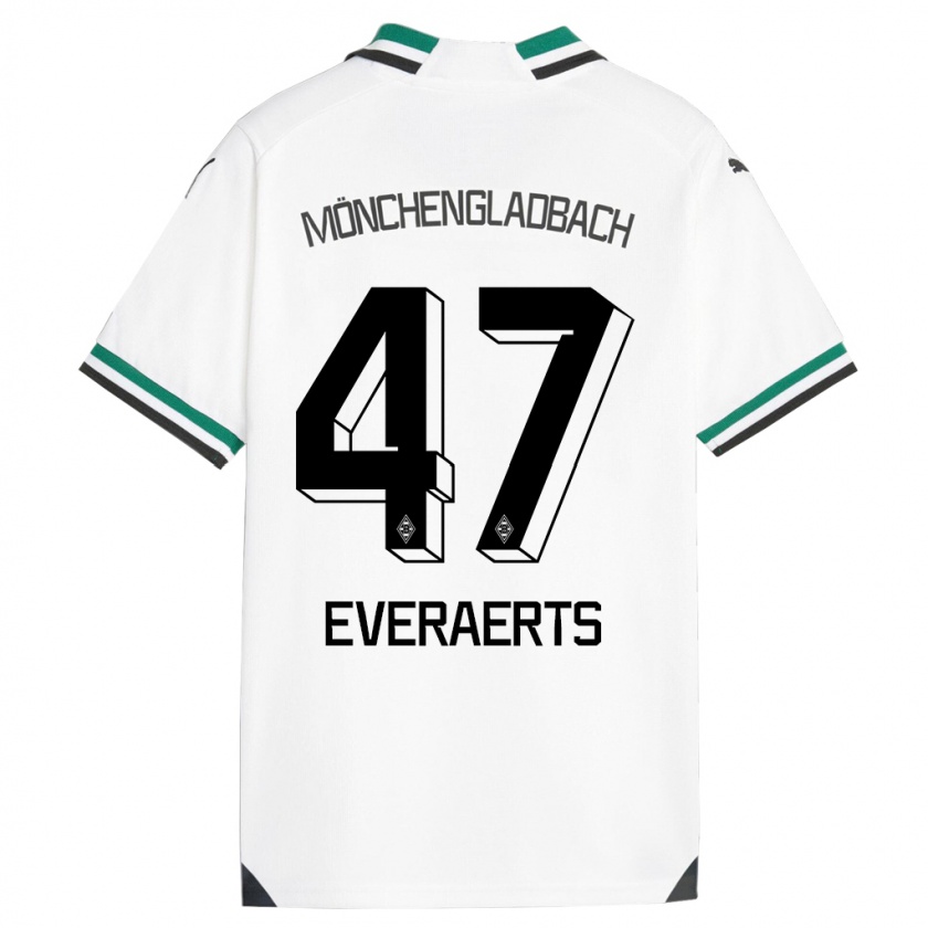 Kandiny Heren Kim Everaerts #47 Wit Groen Thuisshirt Thuistenue 2023/24 T-Shirt België