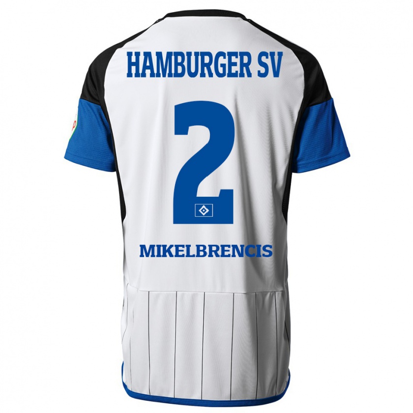 Kandiny Herren William Mikelbrencis #2 Weiß Heimtrikot Trikot 2023/24 T-Shirt Österreich