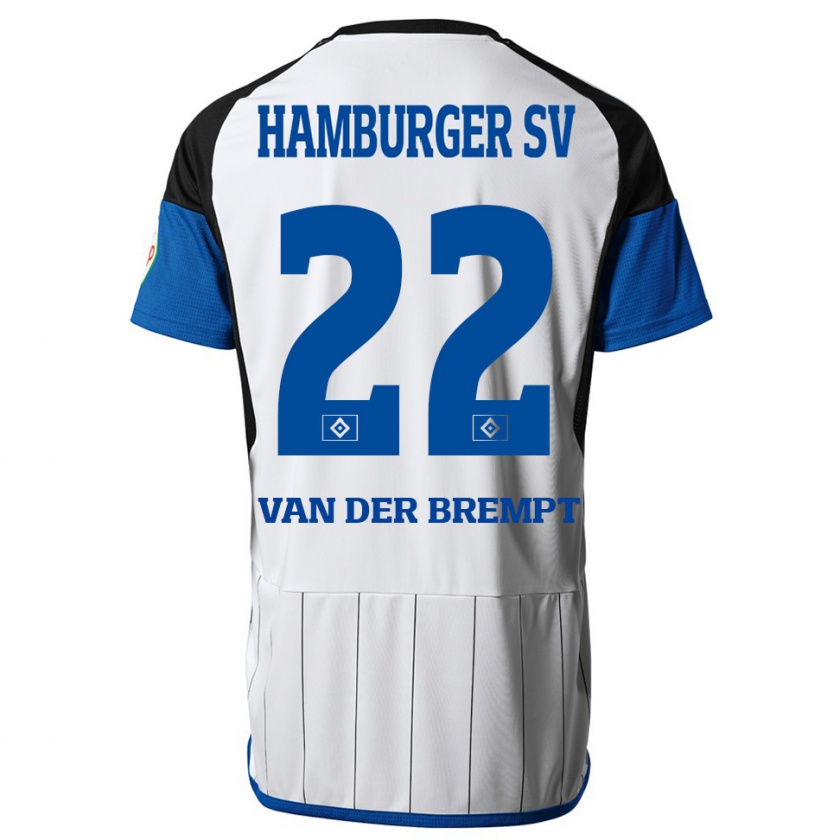 Kandiny Uomo Maglia Ignace Van Der Brempt #22 Bianco Kit Gara Home 2023/24 Maglietta