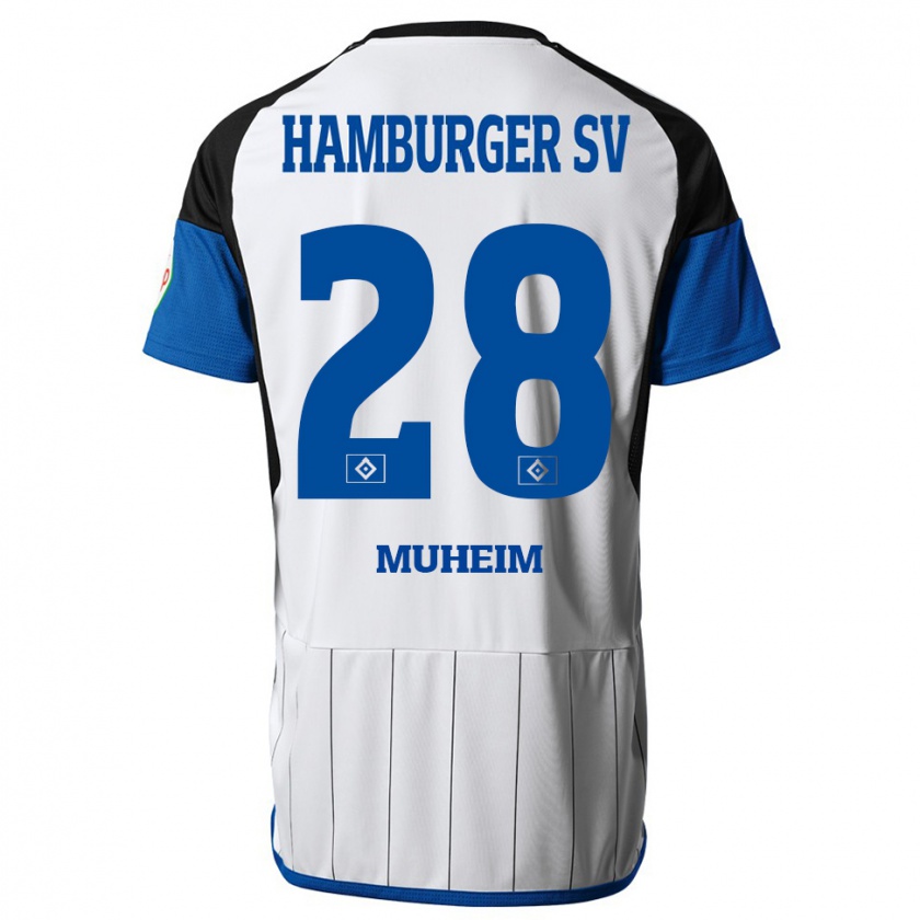 Kandiny Uomo Maglia Miro Muheim #28 Bianco Kit Gara Home 2023/24 Maglietta