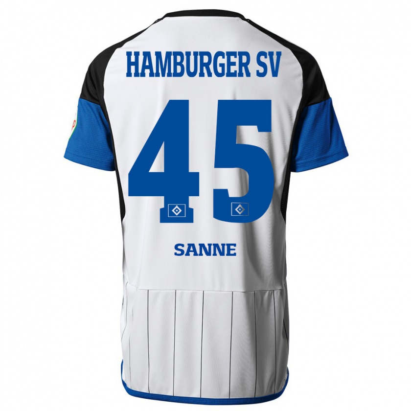 Kandiny Uomo Maglia Tom Sanne #45 Bianco Kit Gara Home 2023/24 Maglietta