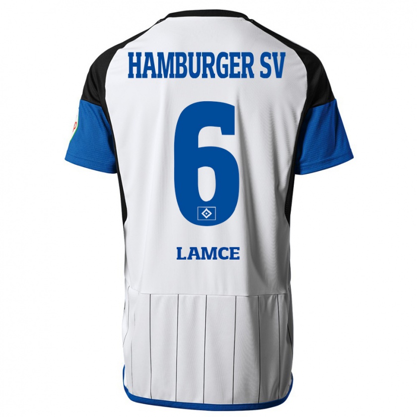 Kandiny Uomo Maglia Benjamin Lamce #6 Bianco Kit Gara Home 2023/24 Maglietta