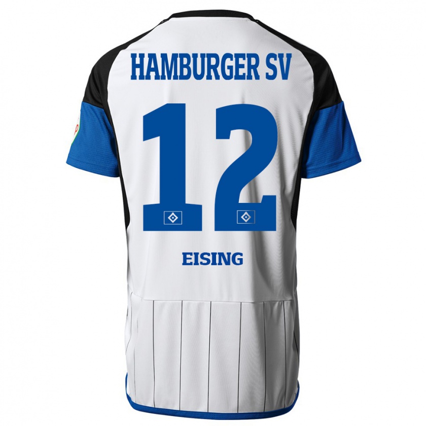 Kandiny Uomo Maglia Luis Eising #12 Bianco Kit Gara Home 2023/24 Maglietta