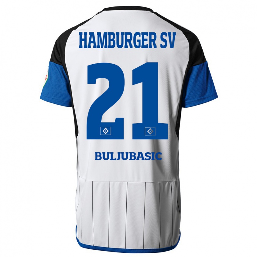 Kandiny Heren Amer Buljubasic #21 Wit Thuisshirt Thuistenue 2023/24 T-Shirt België