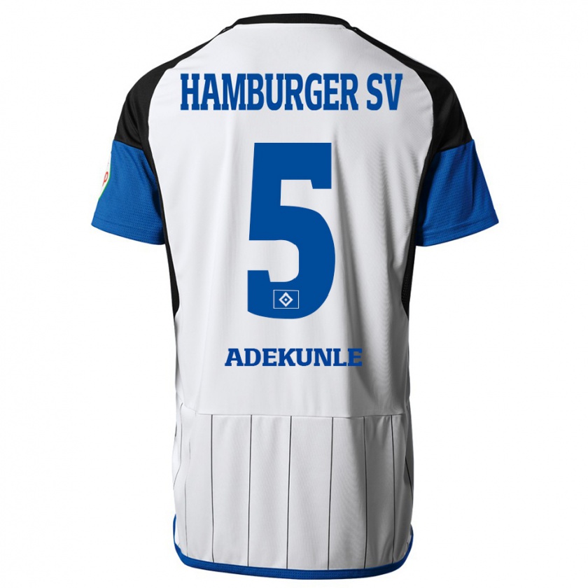 Kandiny Heren Noah Adekunle #5 Wit Thuisshirt Thuistenue 2023/24 T-Shirt België