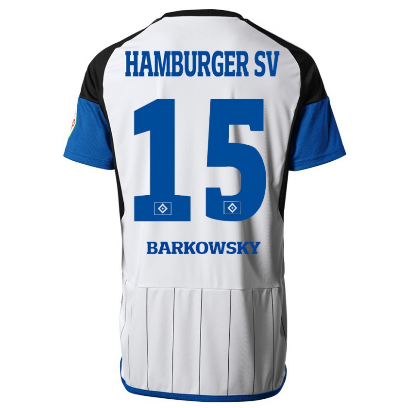 Kandiny Heren Finn Barkowsky #15 Wit Thuisshirt Thuistenue 2023/24 T-Shirt België