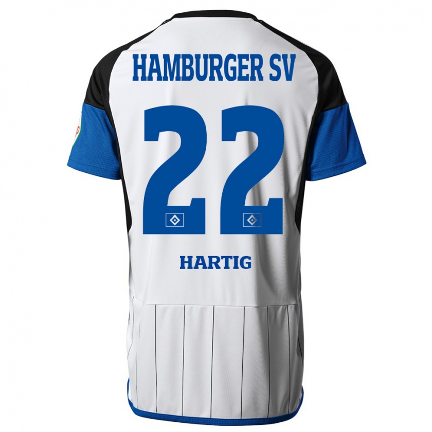 Kandiny Heren Jonas-Finn Hartig #22 Wit Thuisshirt Thuistenue 2023/24 T-Shirt België